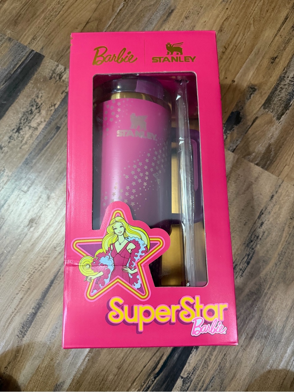 Stanley Barbie Pink and Gold Superstar Tumbler